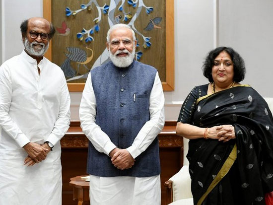 Rajinikanth Family Meets President Kovind and PM Modi